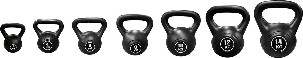 Kettlebell - Fitness - Kettlebells - Gewichten - 8kg - Zwart Merkloos Kettlebell - Fitness - Kettlebells - Gewichten - 8kg - Zwart -Fitnessapparatuur Serie Winkel 1200x230 1