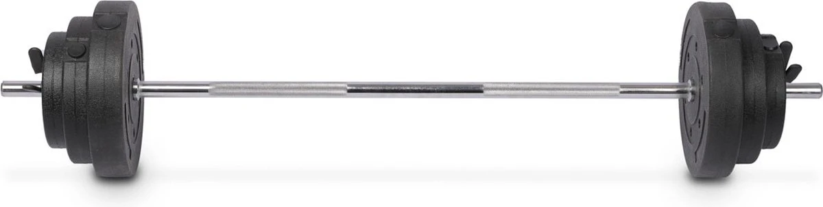 Rebblo Barbell Set 23 kg - Stalen Halterset - Halterstang met Halterschijven - 2 x 1,25 kg - 2 x 2,5 kg - 2 x 5 kg Fitness Gewichten - Ø 5 x 120 cm Rebblo Barbell Set 23 Kg - Stalen Halterset - Halterstang Met Halterschijven - 2 X 1,25 Kg - 2 X 2,5 Kg - 2 X 5 Kg Fitness Gewichten - Ø 5 X 120 Cm -Fitnessapparatuur Serie Winkel