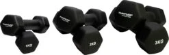 Tunturi Gewichten - Halterset - Dumbbell Set - Neopreen Dummbbells - 1 T/m 3kg - 3 Paar - Incl. Gratis Fitness App -Fitnessapparatuur Serie Winkel 1200x392 2
