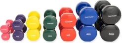 Tunturi Dumbbell Set - 2 X 5,0 Kg - Vinyl - Zwart - Incl. Gratis Fitness App -Fitnessapparatuur Serie Winkel 1200x422 5