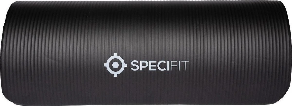 Specifit Fitnessmat Pro Zwart - Yogamat met tas en draagriem - NBR Foam 1,5 cm dik - 180 cm x 60 cm x 1,5 cm Specifit Fitnessmat Pro Zwart - Yogamat Met Tas En Draagriem - NBR Foam 1,5 Cm Dik - 180 Cm X 60 Cm X 1,5 Cm -Fitnessapparatuur Serie Winkel