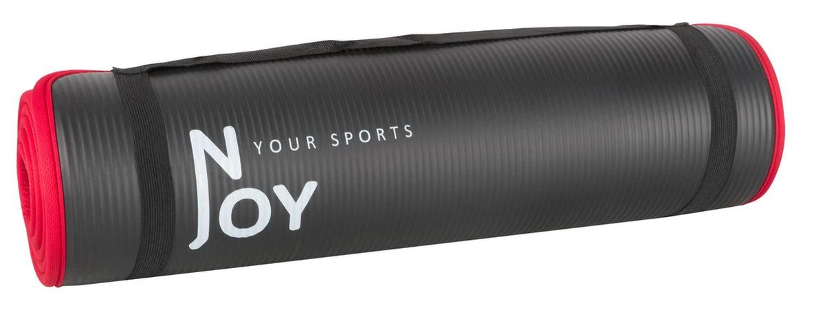 Njoy Your Sports Sportmat - Yogamat - Fitness Mat - Fitnessmat voor Thuis - Extra Dikke Sportmat - Zachtschuim - Antislip - Zwart/Rood - 185 x 61cm Njoy Your Sports Sportmat - Yogamat - Fitness Mat - Fitnessmat Voor Thuis - Extra Dikke Sportmat - Zachtschuim - Antislip - Zwart/Rood - 185 X 61cm -Fitnessapparatuur Serie Winkel