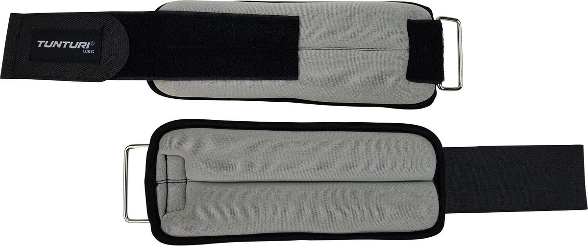 Tunturi Enkelgewichten en Polsgewichten - Gewichten - 2 x 1kg - Grijs Tunturi Enkelgewichten En Polsgewichten - Gewichten - 2 X 1kg - Grijs -Fitnessapparatuur Serie Winkel