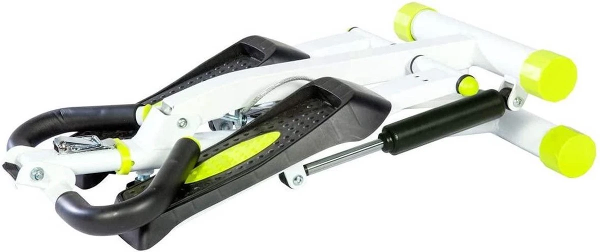 Wayflex - Opvouwbare stepper - Hometrainer - Fitness stepper - fitnesstrainer - Wit/Zwart Wayflex - Opvouwbare Stepper - Hometrainer - Fitness Stepper - Fitnesstrainer - Wit/Zwart -Fitnessapparatuur Serie Winkel