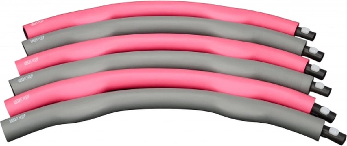 Weight hoop Original - Fitness Hoelahoep - Met DVD - 1.5kg - Ø 100 cm - Roze/Grijs Merkloos Weight Hoop Original - Fitness Hoelahoep - Met DVD - 1.5kg - Ø 100 Cm - Roze/Grijs -Fitnessapparatuur Serie Winkel