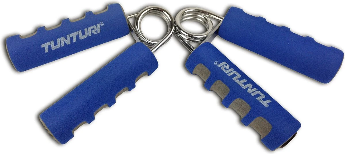 Tunturi Foam Knijphalters - Handknijper - 2 Stuks - Blauw/Grijs Tunturi Foam Knijphalters - Handknijper - 2 Stuks - Blauw/Grijs -Fitnessapparatuur Serie Winkel