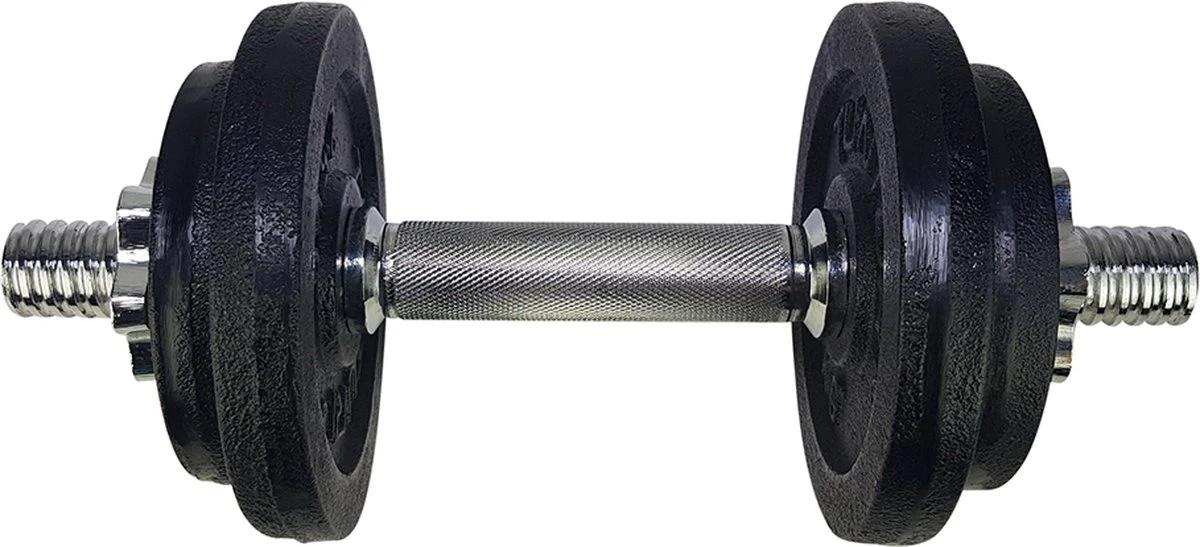 Tunturi Gewichten Gietijzer totaal 20kg - Halterset met schroefsluiting - Dumbbell set - 2 halterstangen - 30mm - incl. gratis fitness app Tunturi Gewichten Gietijzer Totaal 20kg - Halterset Met Schroefsluiting - Dumbbell Set - 2 Halterstangen - 30mm - Incl. Gratis Fitness App -Fitnessapparatuur Serie Winkel 1200x547 5