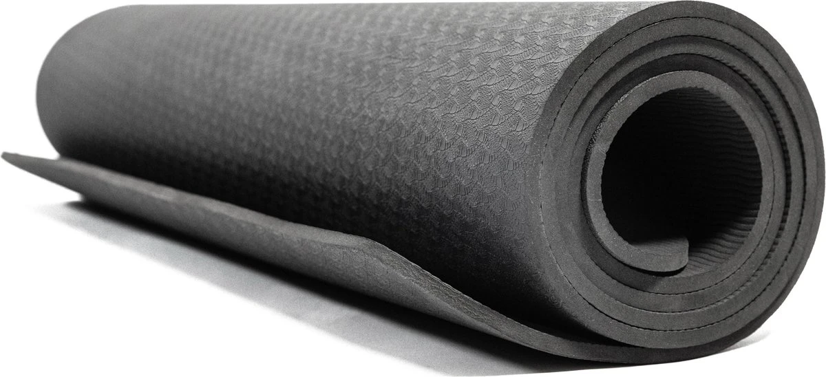 AJ-Sports Yoga mat - Fitness mat Eco friendly - Sport mat - yoga mat - Zwart - Anti slip - Yoga - Pilates - 180 x 61x 0.6 cm AJ-Sports Yoga Mat - Fitness Mat Eco Friendly - Sport Mat - Yoga Mat - Zwart - Anti Slip - Yoga - Pilates - 180 X 61x 0.6 Cm -Fitnessapparatuur Serie Winkel