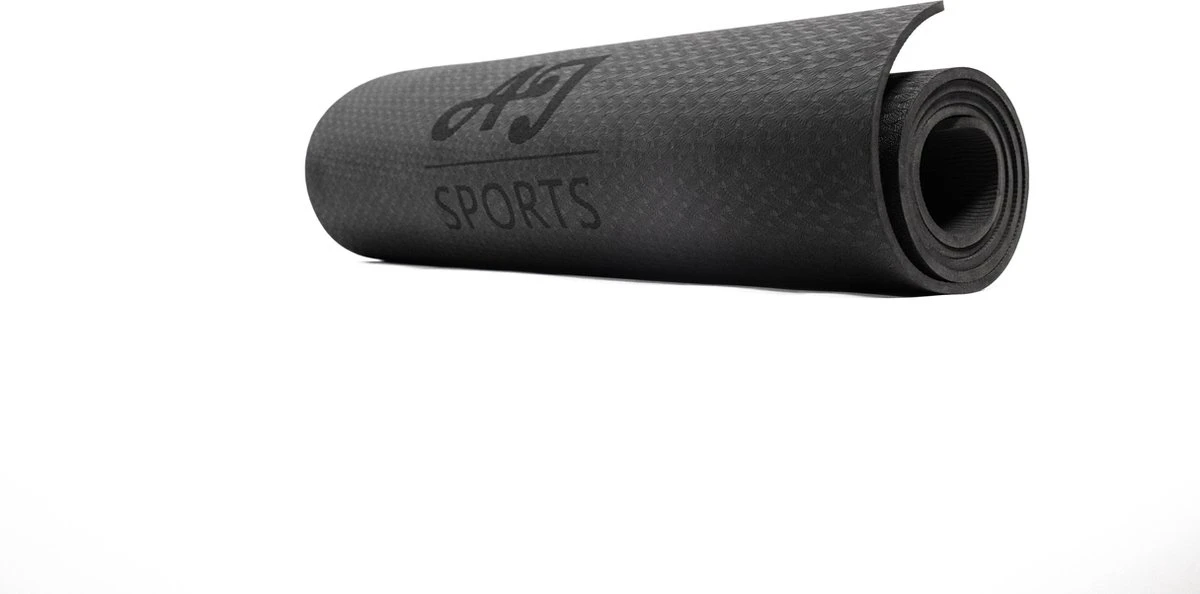 AJ-Sports Yoga mat - Fitness mat Eco friendly - Sport mat - yoga mat - Zwart - Anti slip - Yoga - Pilates - 180 x 61x 0.6 cm AJ-Sports Yoga Mat - Fitness Mat Eco Friendly - Sport Mat - Yoga Mat - Zwart - Anti Slip - Yoga - Pilates - 180 X 61x 0.6 Cm -Fitnessapparatuur Serie Winkel 1200x594 1