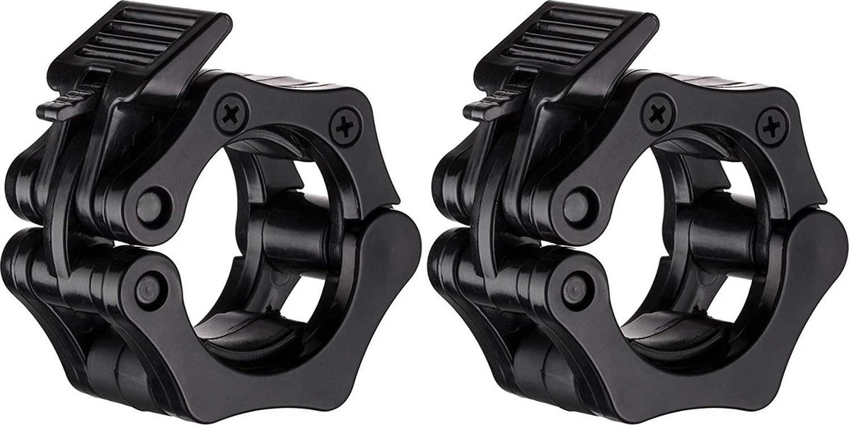 MJ Sports Premium Jaw Collar Set - Haltersluitingen - Halterklemmen - Halterstangsluiting - Jaw Collars - Olympic Barbell - Fitness - Set van 2 - 50mm - Zwart MJ Sports Premium Jaw Collar Set - Haltersluitingen - Halterklemmen - Halterstangsluiting - Jaw Collars - Olympic Barbell - Fitness - Set Van 2 - 50mm - Zwart -Fitnessapparatuur Serie Winkel 1200x601 2