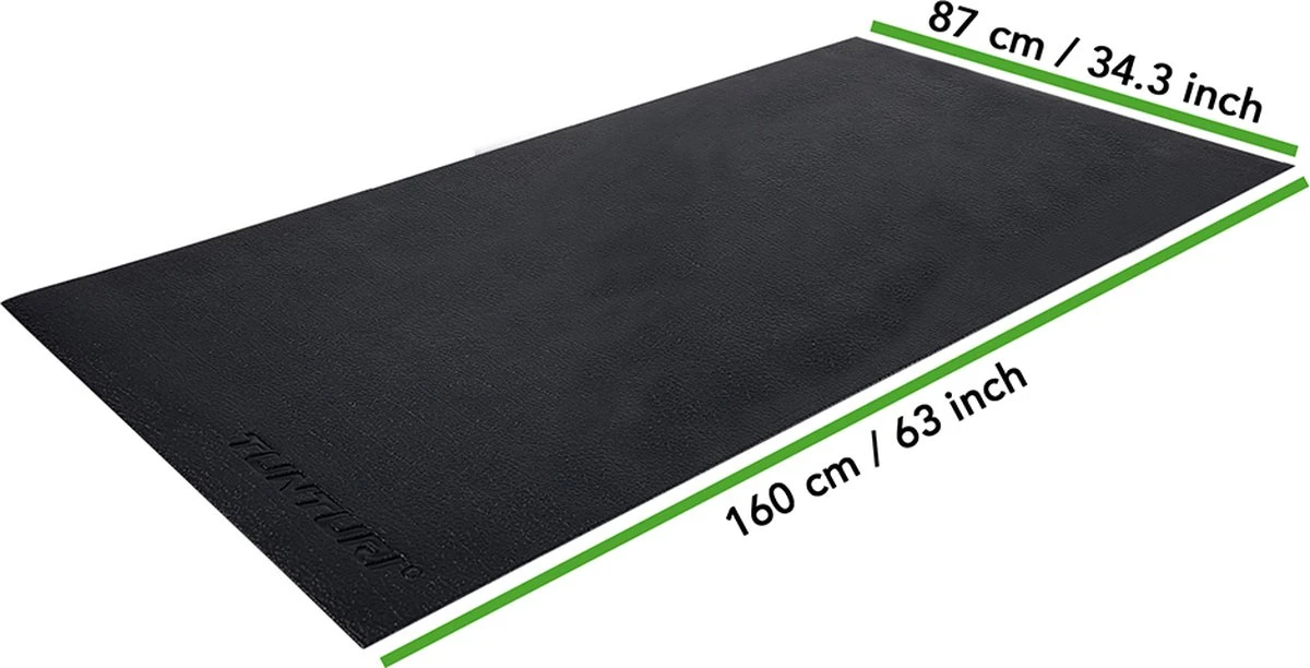 Tunturi Crosstrainer mat - Vloerbeschermmat - 160 x 87 x 0,5 cm - Zwart Tunturi Crosstrainer Mat - Vloerbeschermmat - 160 X 87 X 0,5 Cm - Zwart -Fitnessapparatuur Serie Winkel 1200x612 3