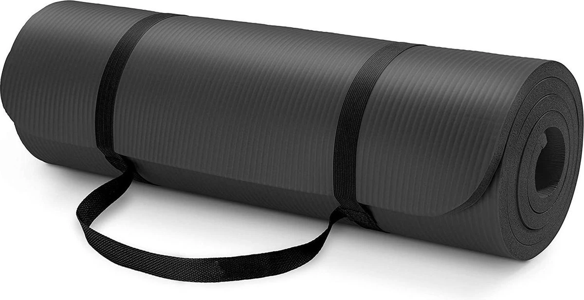 Yoga mat zwart 1 cm dik, fitnessmat, pilates, aerobics Yoga Mat Zwart 1 Cm Dik, Fitnessmat, Pilates, Aerobics -Fitnessapparatuur Serie Winkel 1200x618 1