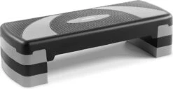 Gymrex Fitness Step - In Hoogte Verstelbaar - 100 Kg - Zwart / Grijs