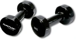 Tunturi Dumbbell Set - 2 X 5,0 Kg - Vinyl - Zwart - Incl. Gratis Fitness App -Fitnessapparatuur Serie Winkel 1200x623 4