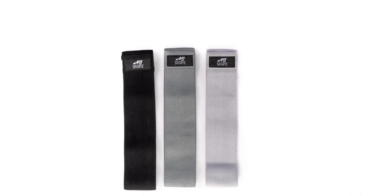 AJ-Sports Weerstandsbanden - Booty Band - Resistance band - Fitness elastiek - Zwart/Grijs/Lichtgrijs - set van 3 weerstandsbanden - Resistance band - Fitness band - Fitness - Workout - Inclusief handleiding & draagtas AJ-Sports Weerstandsbanden - Booty Band - Resistance Band - Fitness Elastiek - Zwart/Grijs/Lichtgrijs - Set Van 3 Weerstandsbanden - Resistance Band - Fitness Band - Fitness - Workout - Inclusief Handleiding & Draagtas -Fitnessapparatuur Serie Winkel 1200x633 4