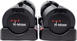 N Mass Verstelbare Dumbells Set - 34 Kg Gewichten - Hoogwaardige Fitness Dumbbells - Pro-Flex Dumbbell Set 10 N Mass Verstelbare Dumbells Set - 34 Kg Gewichten - Hoogwaardige Fitness Dumbbells - Pro-Flex Dumbbell Set -Fitnessapparatuur Serie Winkel 1200x643 1