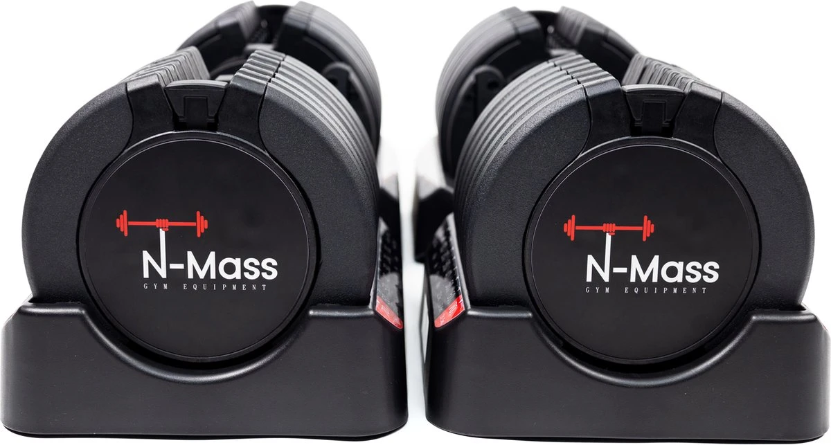 N Mass Verstelbare Dumbells Set - 34 kg Gewichten - Hoogwaardige Fitness Dumbbells - Pro-Flex Dumbbell Set N Mass Verstelbare Dumbells Set - 34 Kg Gewichten - Hoogwaardige Fitness Dumbbells - Pro-Flex Dumbbell Set -Fitnessapparatuur Serie Winkel 1200x643 1