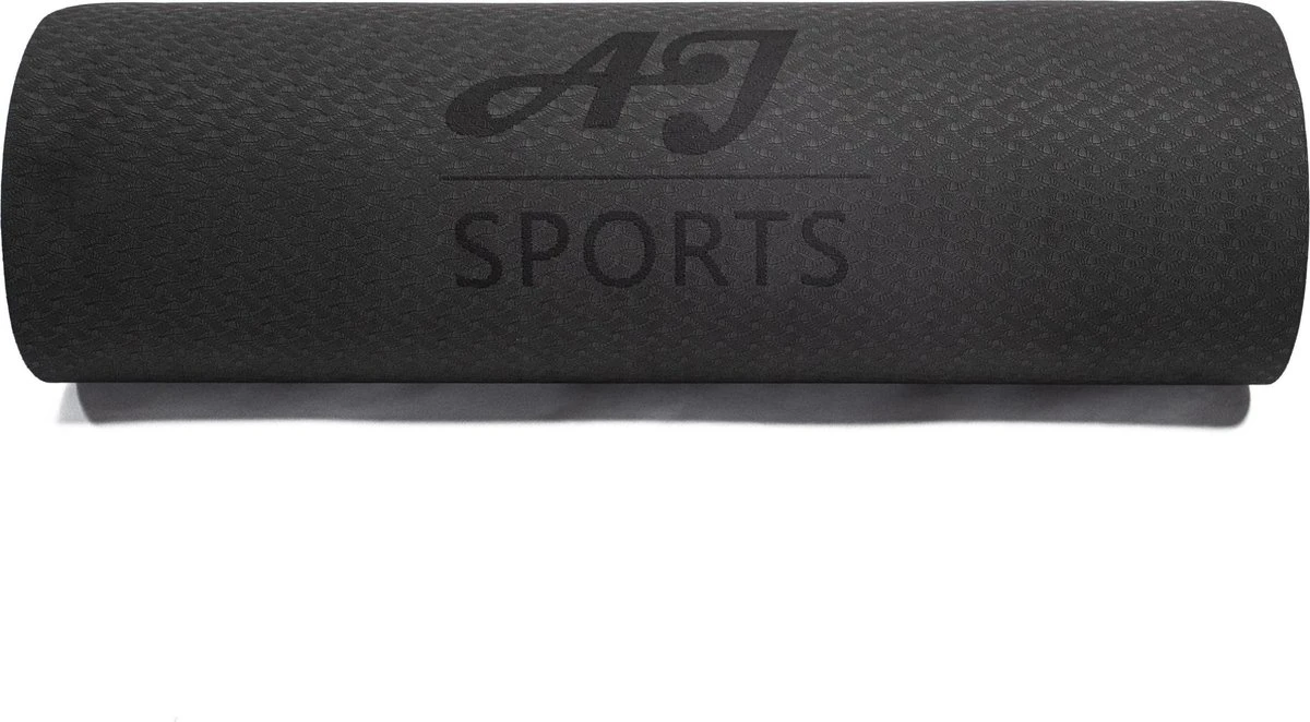 AJ-Sports Yoga mat - Fitness mat Eco friendly - Sport mat - yoga mat - Zwart - Anti slip - Yoga - Pilates - 180 x 61x 0.6 cm AJ-Sports Yoga Mat - Fitness Mat Eco Friendly - Sport Mat - Yoga Mat - Zwart - Anti Slip - Yoga - Pilates - 180 X 61x 0.6 Cm -Fitnessapparatuur Serie Winkel