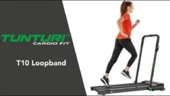 Tunturi Cardio Fit T10 Loopband - Inklapbaar - Ultra Platte Hardloopband - 7 Verschillende Trainingsprogramma's - 1.0 To 12 Km/u -Fitnessapparatuur Serie Winkel 1200x680