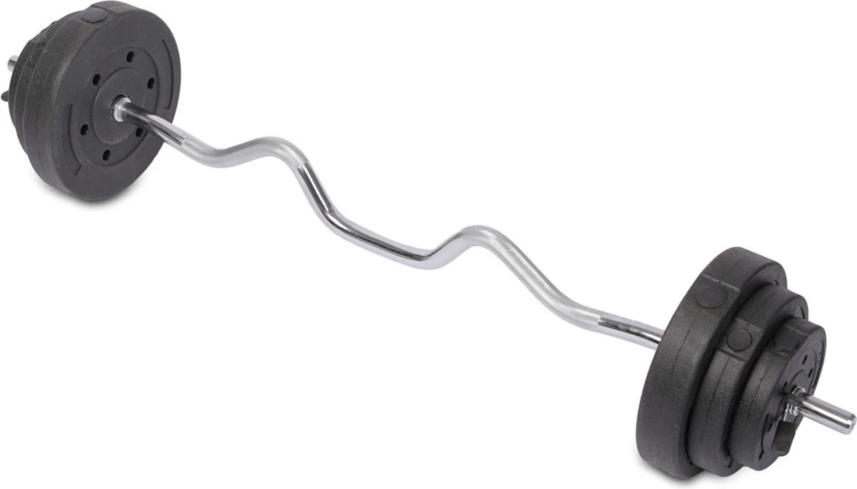 Rebblo Curl Bar - Stalen Curlstang - Halterset - EZ Bar- 23 kg - Incl. Veersluiters en Gewichten Rebblo Curl Bar - Stalen Curlstang - Halterset - EZ Bar- 23 Kg - Incl. Veersluiters En Gewichten -Fitnessapparatuur Serie Winkel 1200x685 3