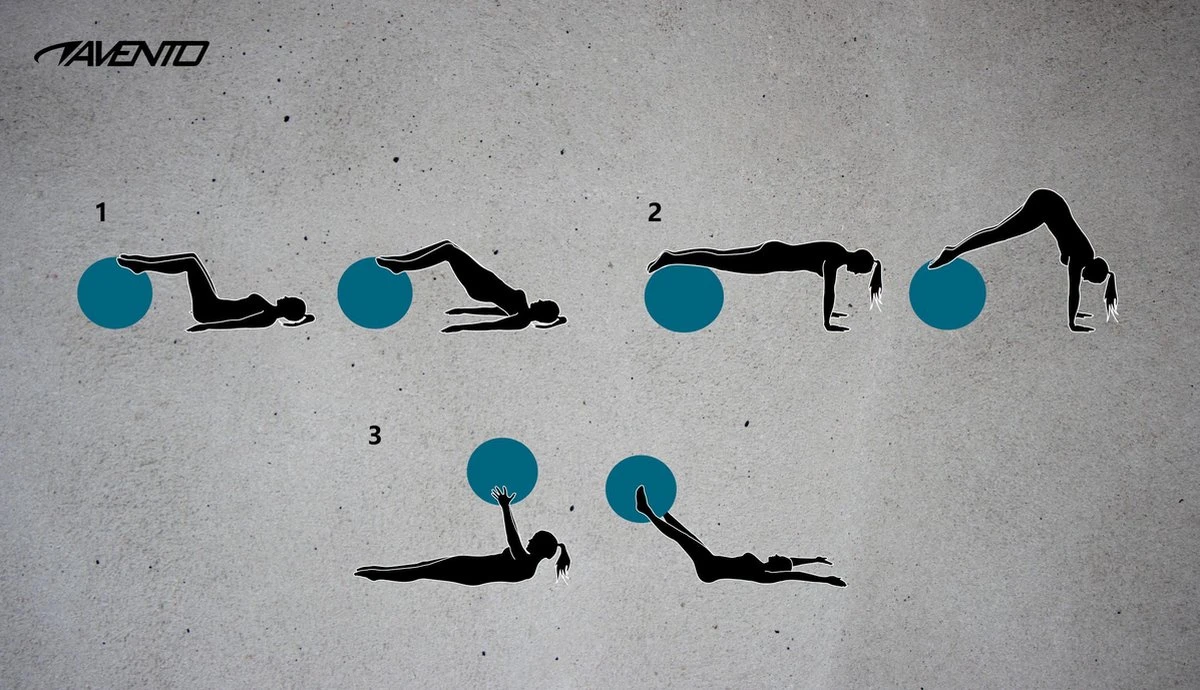 Avento Fitness/Gymbal - Ø 75 cm - Zilver Avento Fitness/Gymbal - Ø 75 Cm - Zilver -Fitnessapparatuur Serie Winkel 1200x690 11