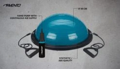 Avento Balanstrainer + 2 Weerstandsbanden - Ø 58 Cm - Blauw/Zwart -Fitnessapparatuur Serie Winkel 1200x690 14