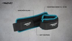 Avento Pols/Enkel Gewicht Neopreen - 2x 0.5 Kg - Zwart/Blauw -Fitnessapparatuur Serie Winkel 1200x690 18