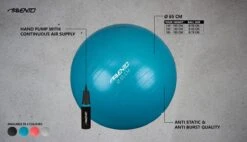 Avento Fitness/Gymbal + Pomp - Ø 65cm - Blauw 7 Avento Fitness/Gymbal + Pomp - Ø 65cm - Blauw -Fitnessapparatuur Serie Winkel 1200x690 6