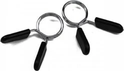 Merkloos Halterstang Dumbell Sluiter Veer Stang 25mm - Dumbellsluiter - Barbell Klem Lock Clip - Bar Collar - Haltersluiting - Halterklem - Spring Collar - Barbell Sluiting - Veersluiting - Sluitveren - Halterklemmen - Dumbellklemmen - Dumbellsluiting