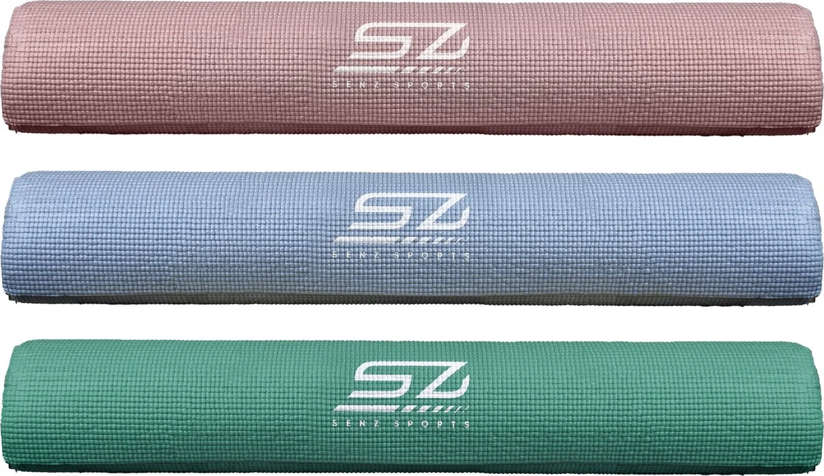 Yogamat - Senz Sports Basic - Groen Yogamat - Senz Sports Basic - Groen -Fitnessapparatuur Serie Winkel 1200x694 2