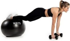 WAYS. Fitnessbal - Inclusief Pomp - Zwart - 75 Cm 5 WAYS. Fitnessbal - Inclusief Pomp - Zwart - 75 Cm -Fitnessapparatuur Serie Winkel 1200x703 2