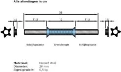 ScSPORTS® Halterset 35 Kg - Korte Halterstangen Met Curlstang En Halterschijven - 30 Mm - Dumbbellset - Gewichten -Fitnessapparatuur Serie Winkel 1200x713 3