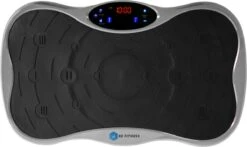 BX Fitness® - Trilplaat Fitness Body Zilver - Incl Weerstandsbanden & Voedingsgids - Sport Trilplaat - Powerplate Voor Cardiotrainingen - Trainingsapparatuur Voor Krachttraining - Ontvang NU Met Duidelijke Handleiding Met Oefeningen + Recepten!