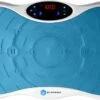 BX Fitness® - Trilplaat Fitness Body Blauw - Incl Weerstandsbanden & Voedingsgids - Sport Trilplaat - Powerplate Voor Cardiotrainingen - Trainingsapparatuur Voor Krachttraining - Ontvang NU Met Duidelijke Handleiding Met Oefeningen + Recepten!