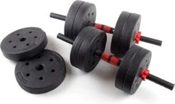 Dumbbellset 25 Kg Met Halterstang - Dumbbells Verstelbaar - Halterset - Fitness Gewichten Set - Rood/zwart -Fitnessapparatuur Serie Winkel 1200x718 2