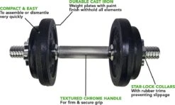 Tunturi Gewichten Gietijzer Totaal 10kg - Halterset Met Schroefsluiting - Dumbbell Set - 1 Halterstang - 30mm - Incl. Gratis Fitness App 8 Tunturi Gewichten Gietijzer Totaal 10kg - Halterset Met Schroefsluiting - Dumbbell Set - 1 Halterstang - 30mm - Incl. Gratis Fitness App -Fitnessapparatuur Serie Winkel 1200x721 1