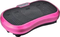 BX Fitness® - Ultra Slim Body Shaper - Fitness Trilplaat - Trainingsapparatuur Voor Uithoudingstraining - Power Plate - Full Body Workout - Sport Trilplaat Roze - Bevat Duidelijke Handleiding - NU Met Handige Voedingsgids! - Incl Stretch Bands