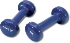 Tunturi Dumbell Set - 2 X 4,0 Kg - Vinyl - Blauw - Incl. Gratis Fitness App -Fitnessapparatuur Serie Winkel 1200x740 3