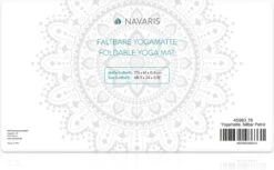 Navaris Opvouwbare Yogamat Voor Op Reis - 4 Mm Dikke Sportmat - Antislip Fitnessmat Voor Yoga, Pilates En Fitness - Geschikt Voor Binnen En Buiten -Fitnessapparatuur Serie Winkel 1200x744 4