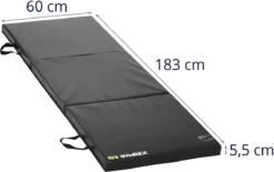 Gymrex Gymnastiekmat - 180 X 60 X 5 Cm - Opvouwbaar- Zwart 4 Gymrex Gymnastiekmat - 180 X 60 X 5 Cm - Opvouwbaar- Zwart -Fitnessapparatuur Serie Winkel 1200x751