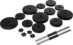 VirtuFit Verstelbare Dumbbellset - Halterset - Gewichten - 2 Vinyl Dumbbells Van 14kg - 28 Kg -Fitnessapparatuur Serie Winkel 1200x752 3