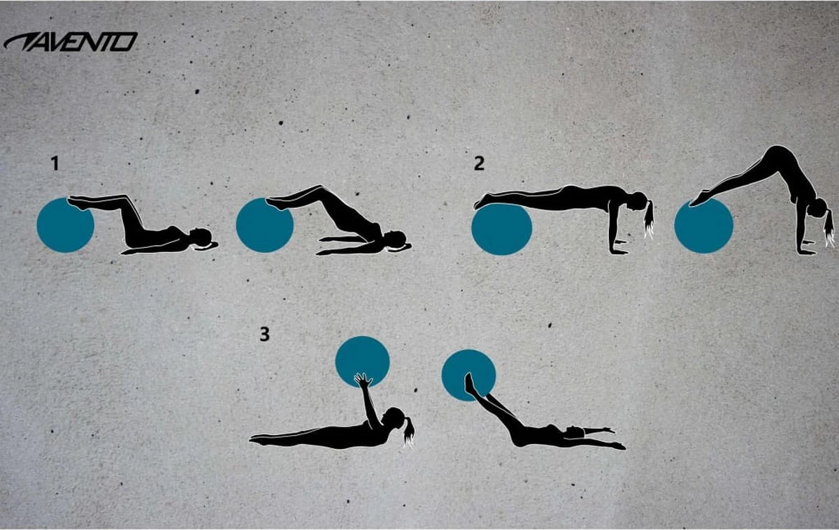 Avento Fitness/Gymbal - Ø 75 cm - Zilver Avento Fitness/Gymbal - Ø 75 Cm - Zilver -Fitnessapparatuur Serie Winkel 1200x759 3