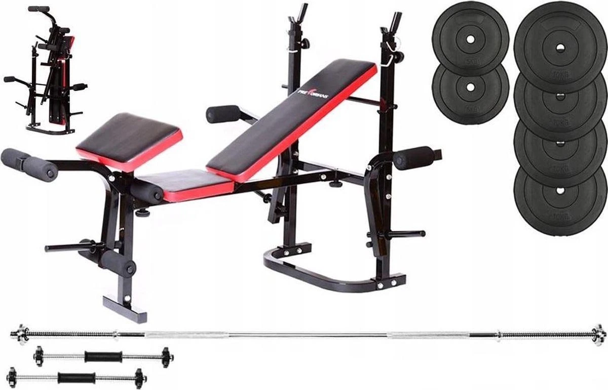 Halterbank INC. 50 kg GEWICHTEN - Sportbank - Fitnessbank + halterschijven + 1 halterstang + 2 dumbbells - multifunctioneel - volledig instelbaar - Opklapbaar Halterbank INC. 50 Kg GEWICHTEN - Sportbank - Fitnessbank + Halterschijven + 1 Halterstang + 2 Dumbbells - Multifunctioneel - Volledig Instelbaar - Opklapbaar -Fitnessapparatuur Serie Winkel 1200x771 3