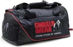 Gorilla Wear Jerome Sporttas - Zwart/Rood -Fitnessapparatuur Serie Winkel 1200x776 3