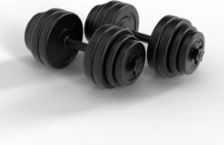 Physionics® Dumbells Halterset 2 X 15 KG (30 Kg) - Verstelbaar - 16 Losse Gewichten -Fitnessapparatuur Serie Winkel 1200x779 1