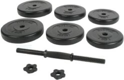 Dumbell - Dumbells Set - 20 Kg - 25 Mm - Kunststof - Zwart -Fitnessapparatuur Serie Winkel 1200x782 1