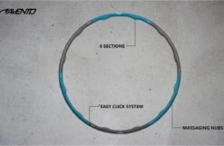 Avento Fitness Hoelahoop - 1.5 Kg - Blauw/Grijs -Fitnessapparatuur Serie Winkel 1200x782