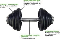 RS Sports Dumbellset - Halterset Met Gewichten - Totaal 30 Kg - 2 Stangen - Zwart -Fitnessapparatuur Serie Winkel 1200x783 2