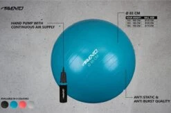 Avento Fitness/Gymbal + Pomp - Ø 65cm - Zwart -Fitnessapparatuur Serie Winkel 1200x794 1