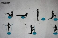 Avento Balanstrainer + 2 Weerstandsbanden - Ø 58 Cm - Blauw/Zwart -Fitnessapparatuur Serie Winkel 1200x794 9